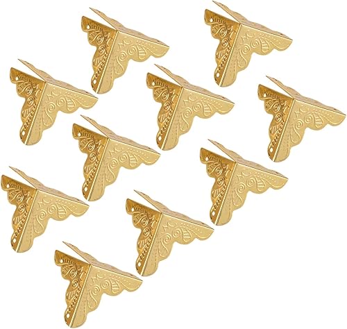 Miniatura 3 de Diyeeni Protector de ángulo de 12 piezas retro y elegante de buen aspecto y práctico Old Fashion (dorado)
