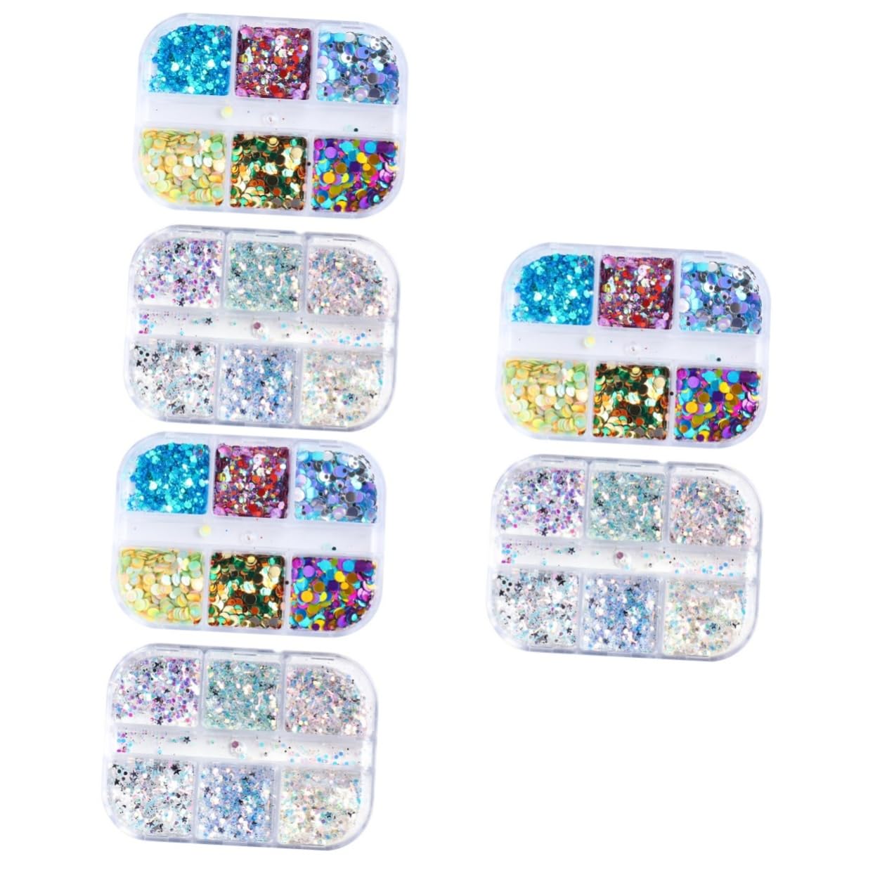 Healeved 3 Set Di Decorazioni Pratiche Per Unghie Unghie Finte Nail Art Manicure Facili Da Applicare 2 Scatole * 3