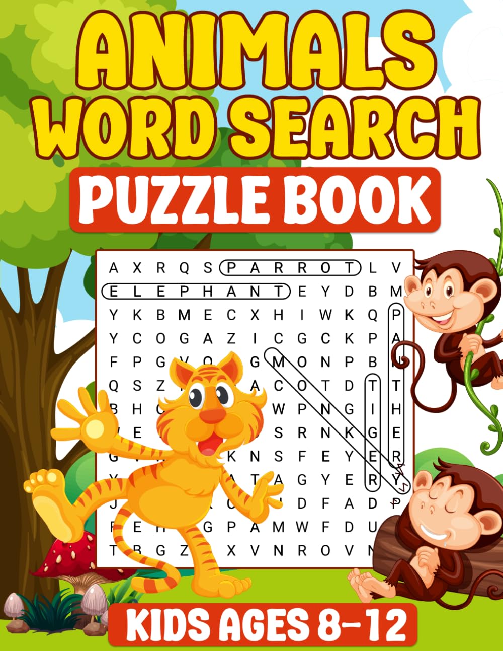 Animals Word Search Puzzle Book