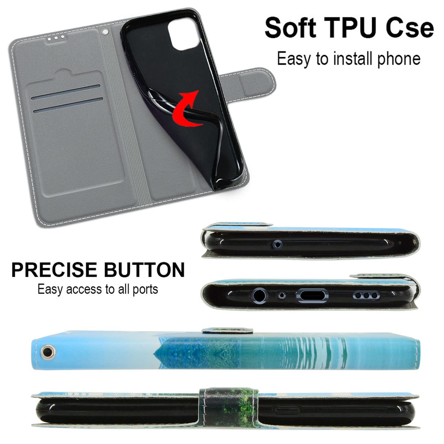 VQWQ Cover per Xiaomi Mi 12T, Custodia a Portafoglio in Pelle PU Stampa Animale Slot per Schede Libro Cavalletto Supporto Flip Case Wallet Cordino Chiusura Magnetica per Maschio Donna -[DY]-Tree