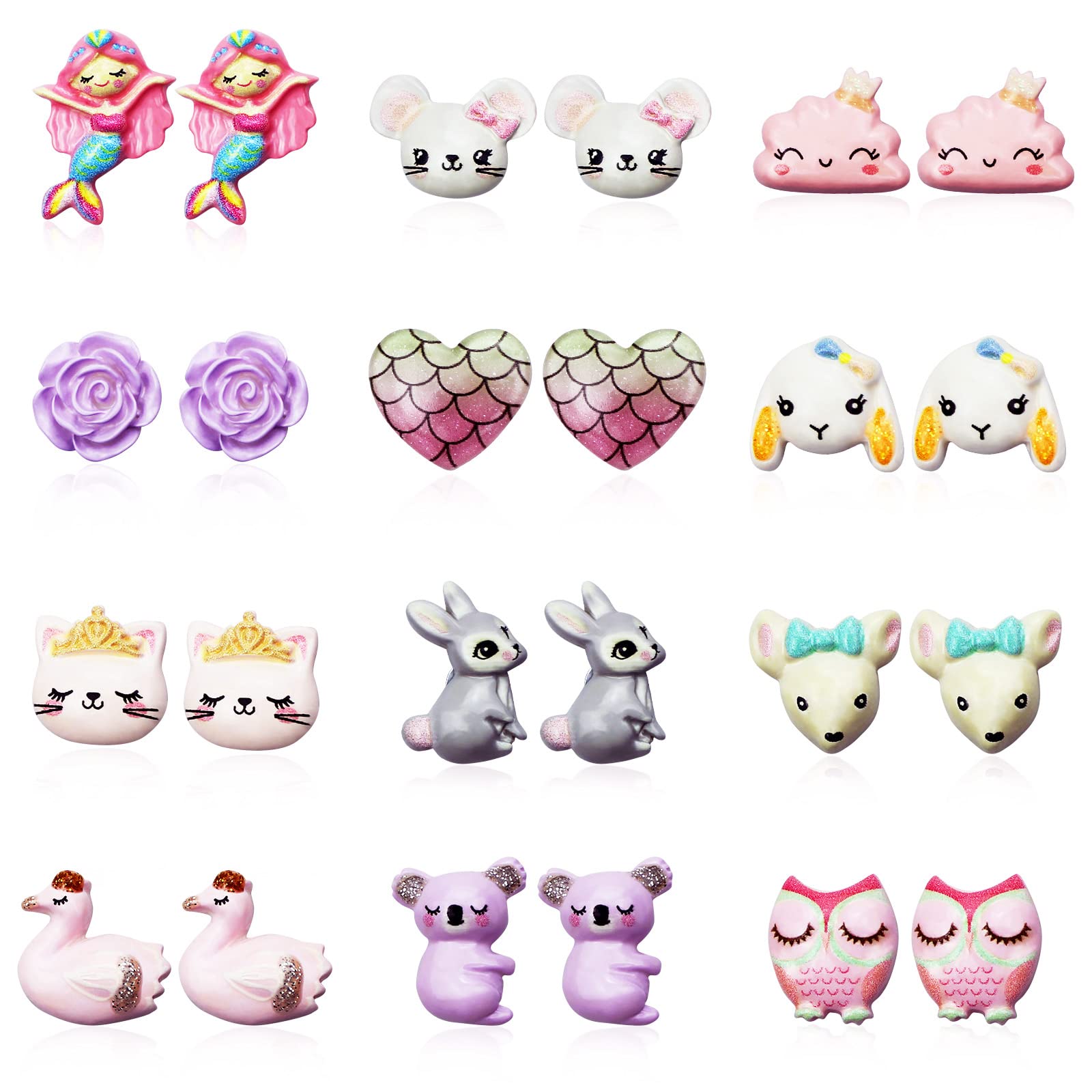 Cartoon Magnetic Earrings