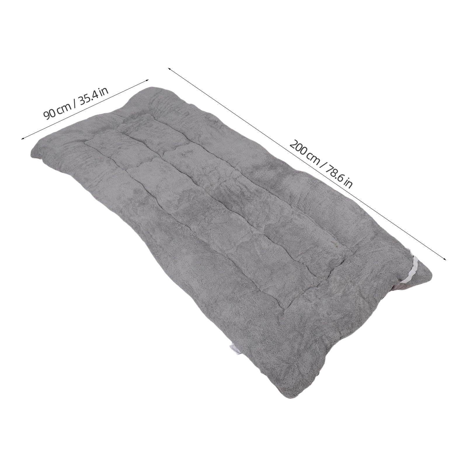 FRCOLOR Surmatelas Tatami Épais en Laine, Gris, Hiver, Léger, Rangement