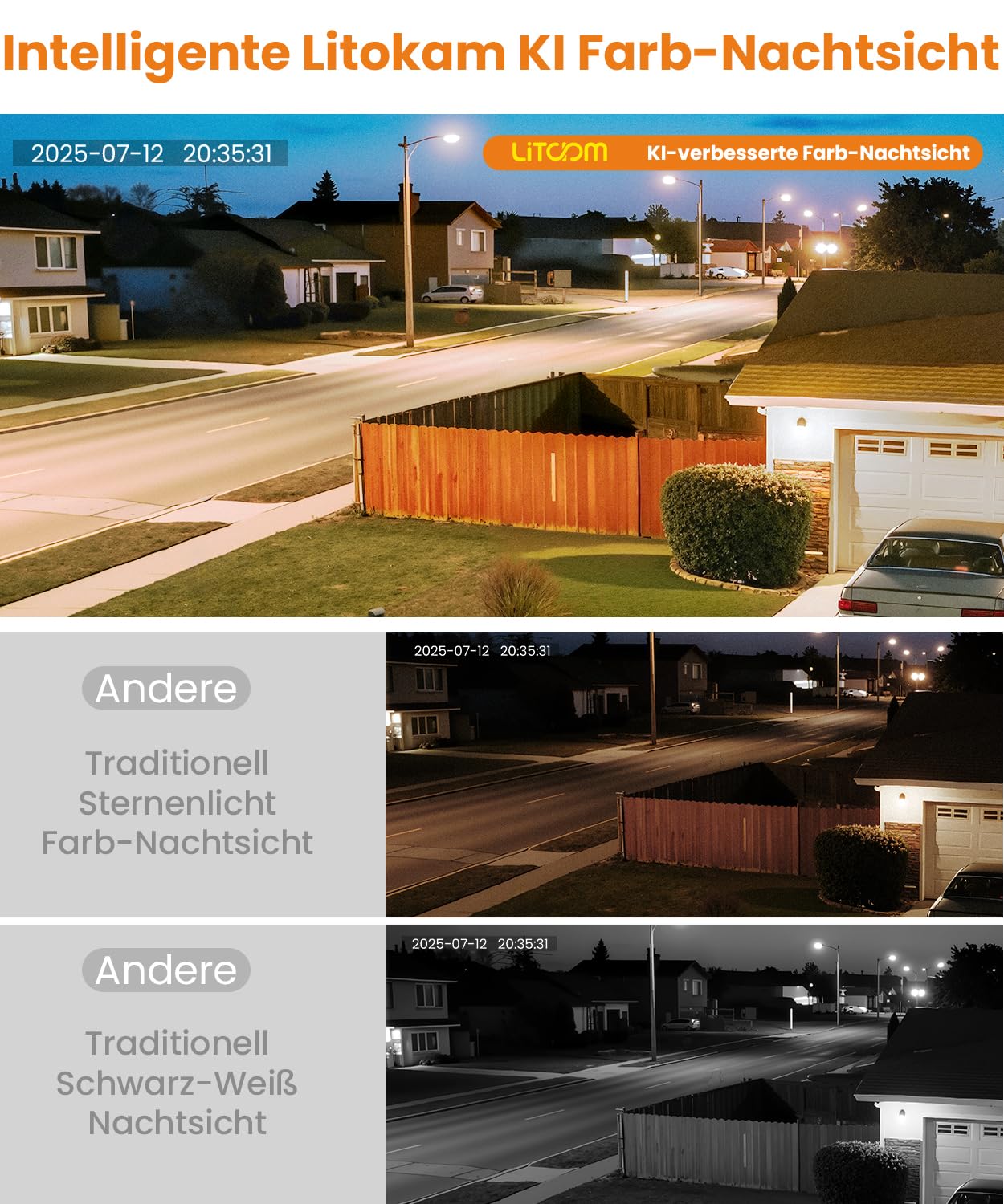 3MP 2K Fensterkamera Innen - 2,4 GHz & 5 GHz WLAN Überwachungskamera mit KI-Farbnachtsicht, Cloud/SD Speicher & 24/7 Aufnahme, Personen-/Bewegungs-/Geräuscherkennung & Echtzeit-Benachrichtigungen