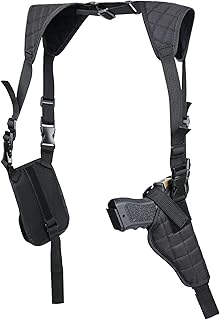Twod Concealed Carry Shoulder Holster Nylon Cross Harness Vertical Shoulder Holster Adjustable for Most Handguns or Pistol - TW TWOD