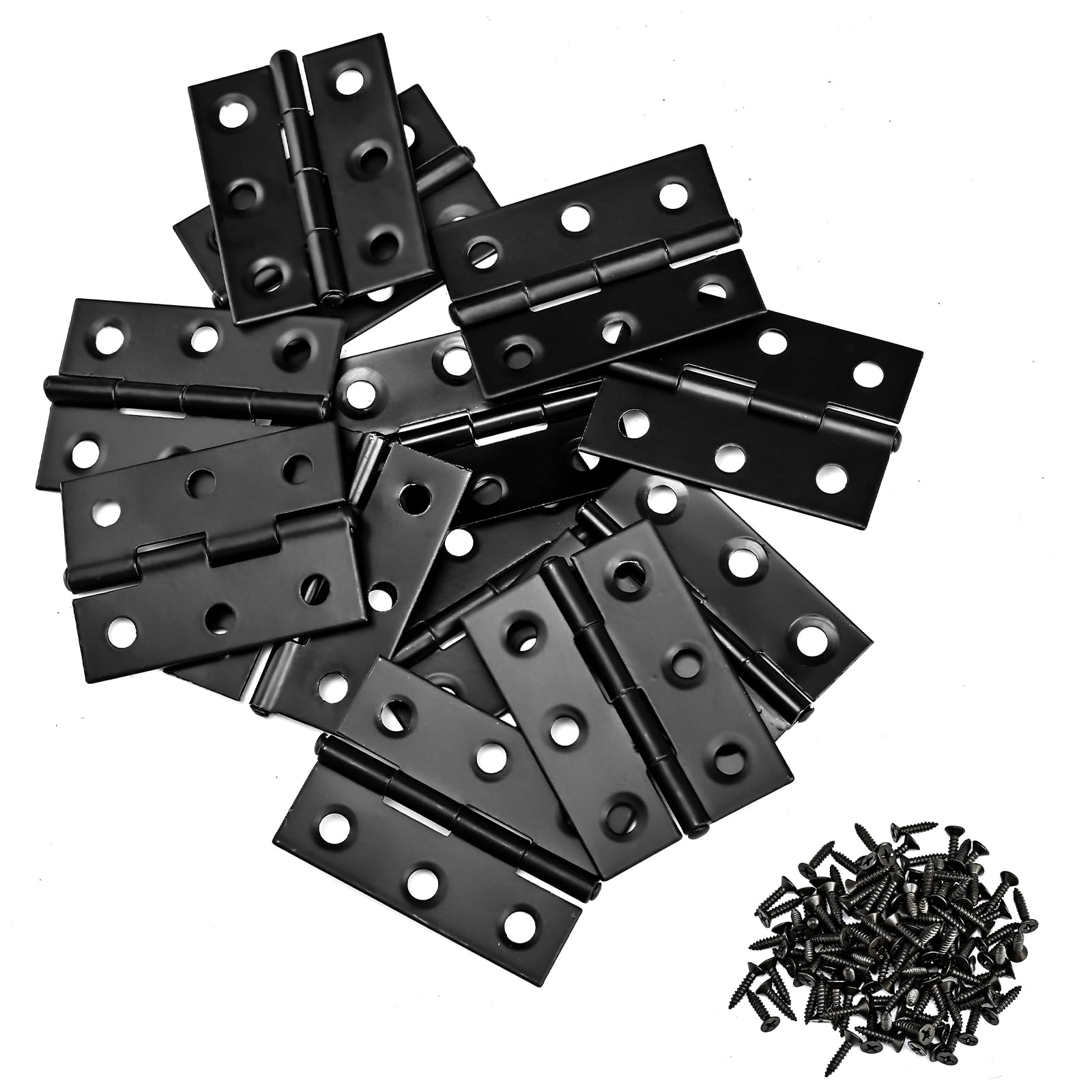 2 Inch Stainless Steel Folding Hinges for Wood Door Wooden Box Small Crafts or Lightweight Projects assigned 108 Screws