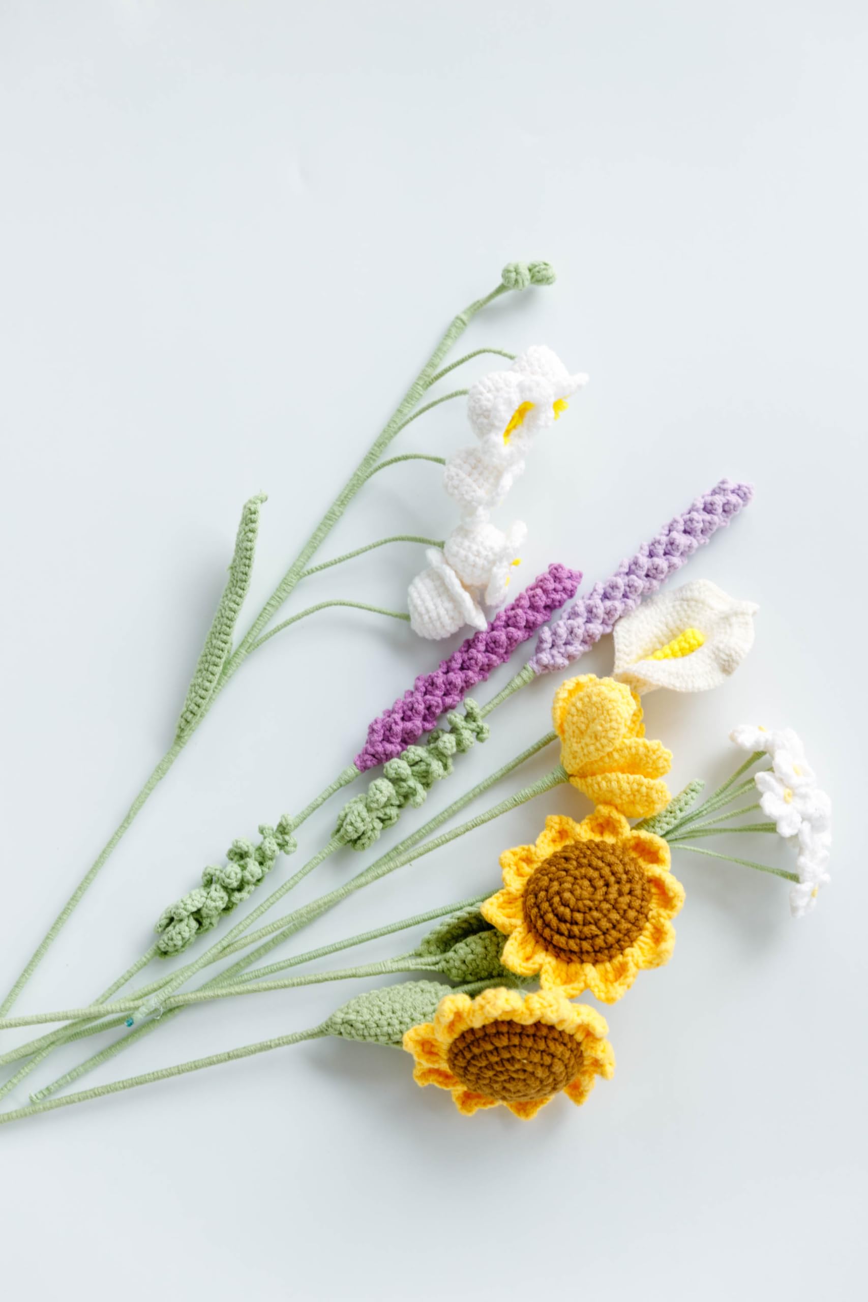 かぎ針編みのひまわりブーケ かぎ針編み】ひまわりのブーケ巾着ポーチ編み方解説🌻/How to