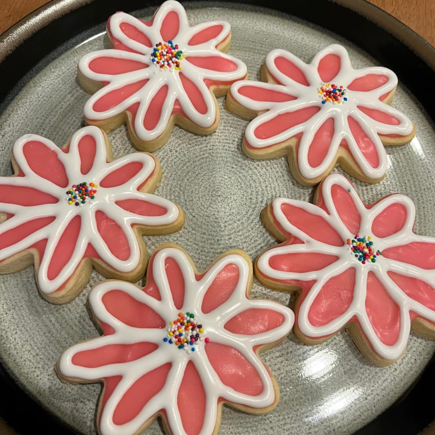 Juego de cortadores de galletas de margarita, 3.5 pulgadas, moldes de galletas de flores