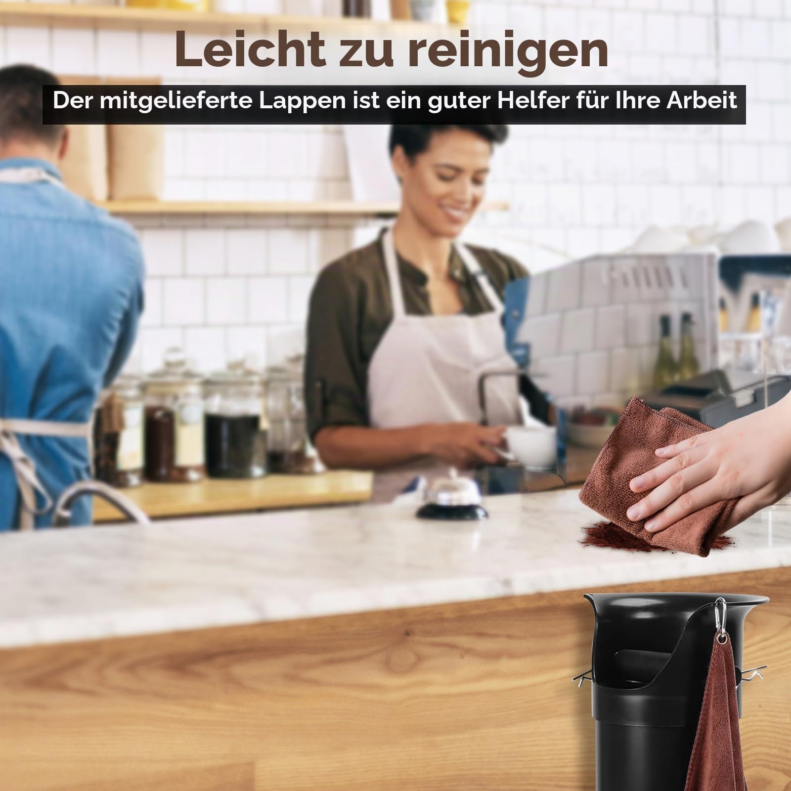 Kaffeeklopfbox,AbklopfbehäLter FüR Espressokaffeesatz,KaffeeabklopfbehäLter
