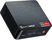 Beelink Mini PC SER5, AMD Ryzen 7 5825U (até 4,5 GHz, 8C/16T), mini computador com 32GB DDR4/500GB M.2 PCle4.0 SSD, suporta tela tripla, WiFi6, BT5.2, Tipo-C, 2,5Gbps LAN suporta Win 11 Pro