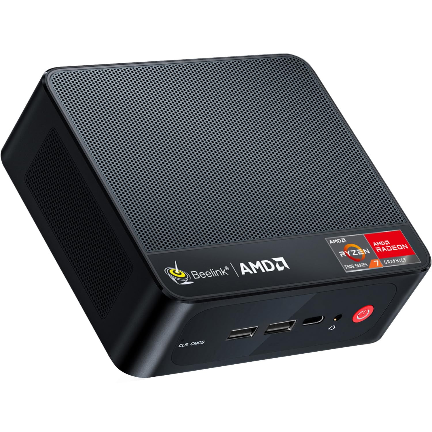 Beelink SER5 MAX Mini PC,AMD Ryzen 7 6800U(up to 4.7 GHz,8C/16T),Mini Computer with 24GB LPDDR5/500GB M.2 PCle4.0 SSD,Support Triple Screen Display(HDMI+DP+Type-C),WiFi6,BT5.2,Type-C,Gigabit LAN