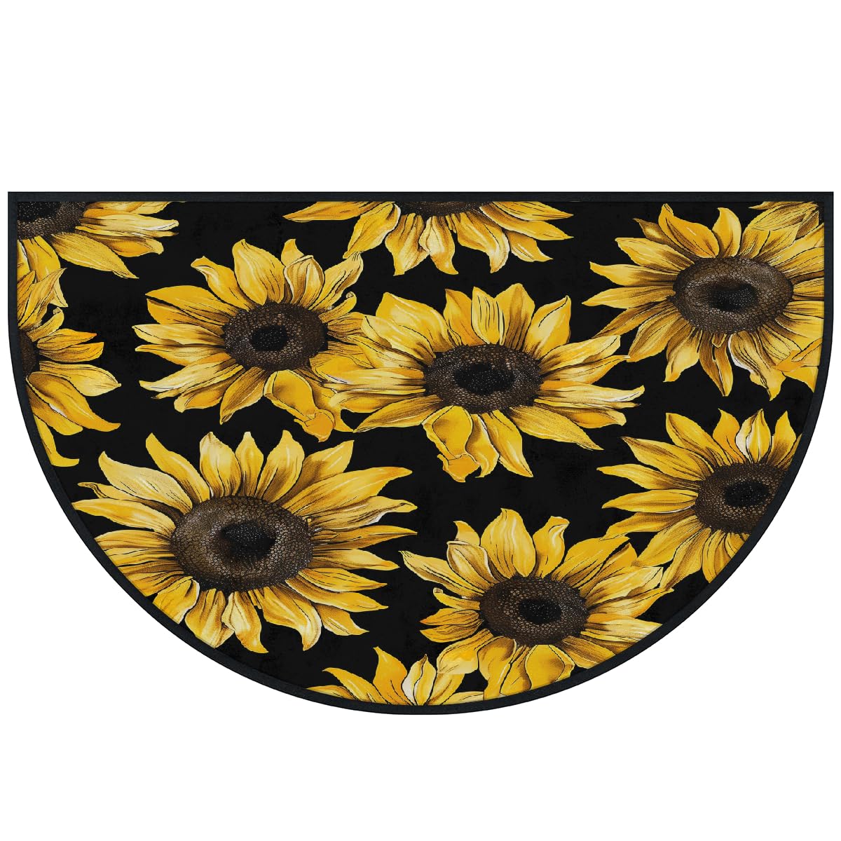 Tapis demi-lune jaune tournesol pour sublimer votre entrée