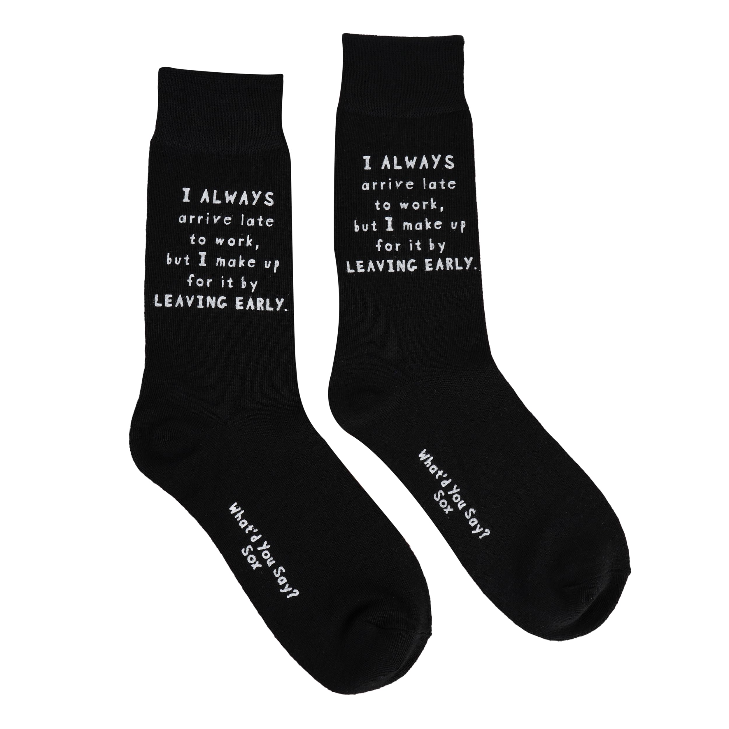 Trendy Zone 21Novelty Funny Quote Crew Socks, Anti-Wicking Moisture Control, Unisex, One Size Fits Most, Funky, Goofy, Silly