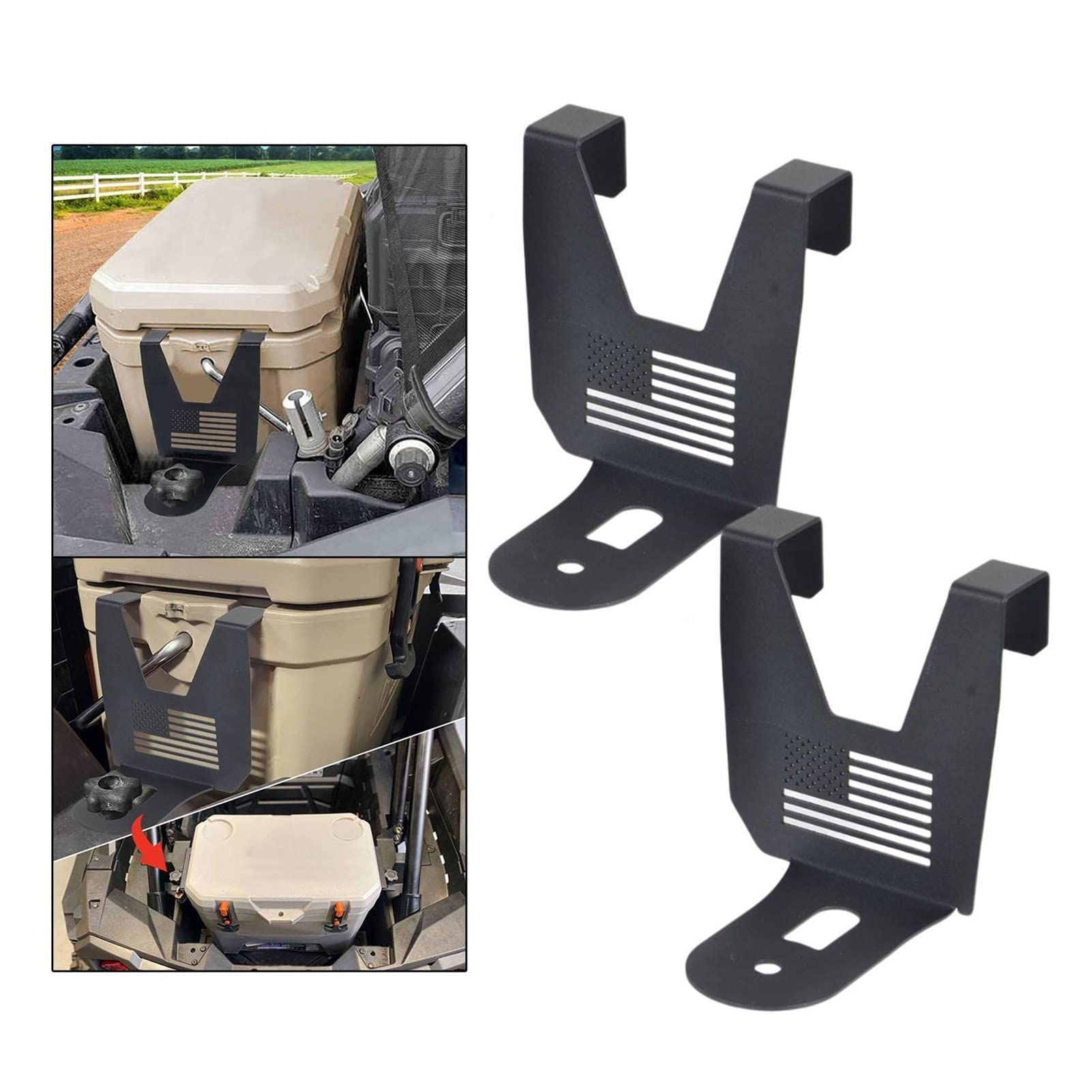 2X Kühlermontageklammern kompatibel mit Polaris RZR 1000 xp Turbokühlerhalter