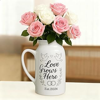 Wedding Gifts for Couples 2026: Love Grows Here & Rings Design - Home Decor Accents for Newlyweds