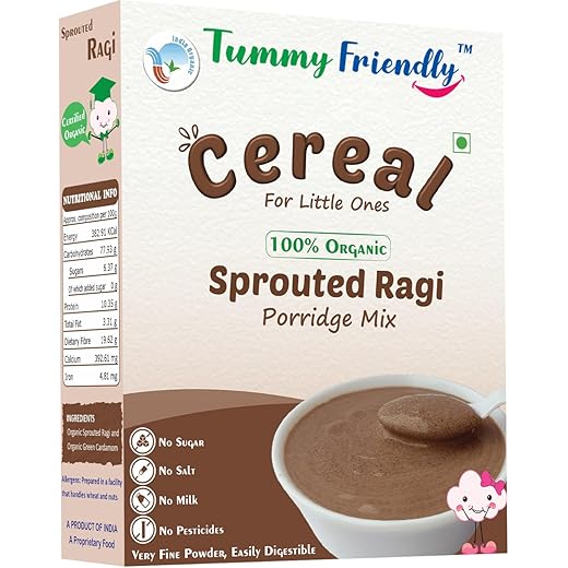 TummyFriendly Organic Sprouted Ragi Powder 200g