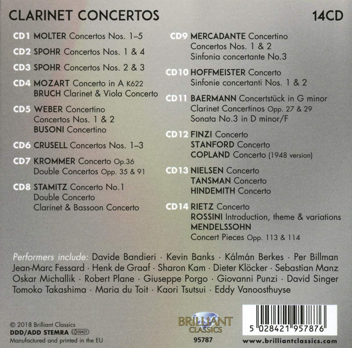 CLARINET CONCERTOS -BOXSE