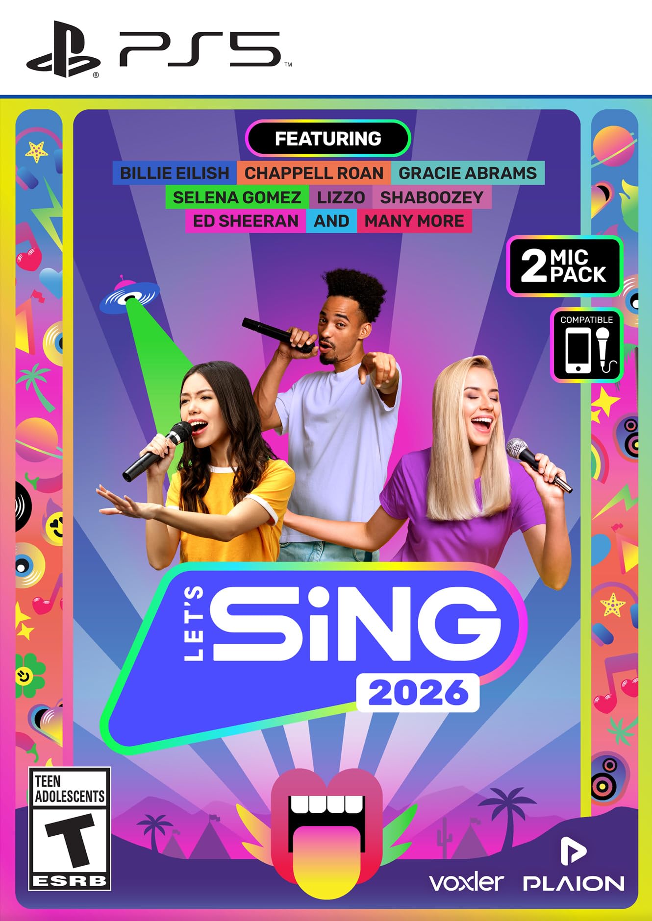 Amazon.com: Let's Sing 2026 + 2 Mics - PlayStation 5 : Plaion
