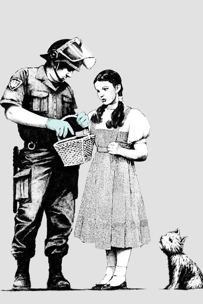 Amazon.com: Banksy Police Search Graffiti Banksy Print Bansky
