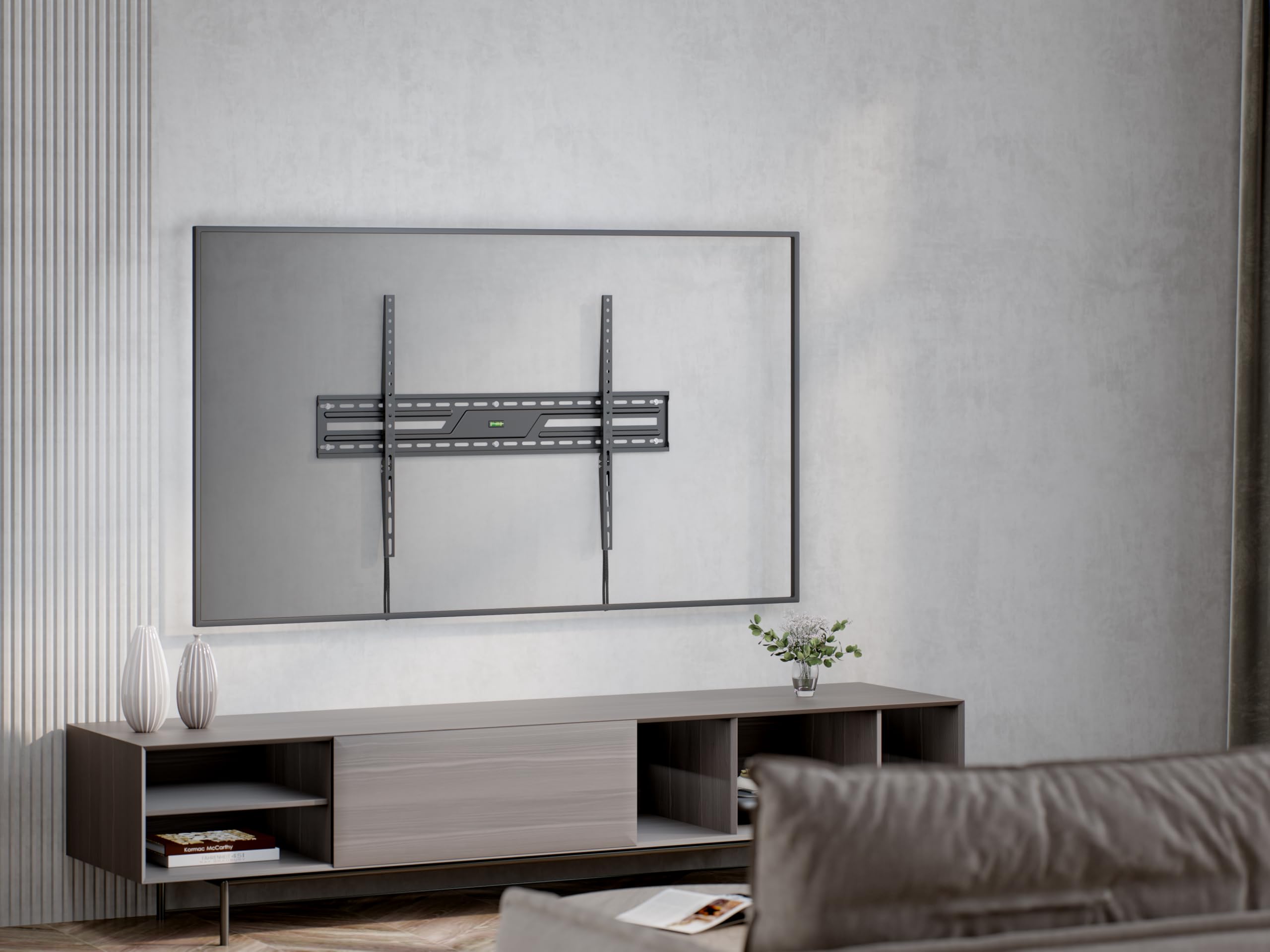 Supporto TV da Parete Fisso 60-100" Extra Slim VESA 900x600 Nero Superior Electronics SUPSTV007