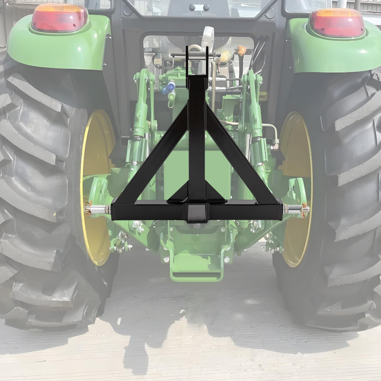 Acoplamiento de remolque de 3 puntos, receptor de 2 pulgadas, adaptador para tractor de categoría 1, adaptador de acoplamiento para remolques y aparatos de granja