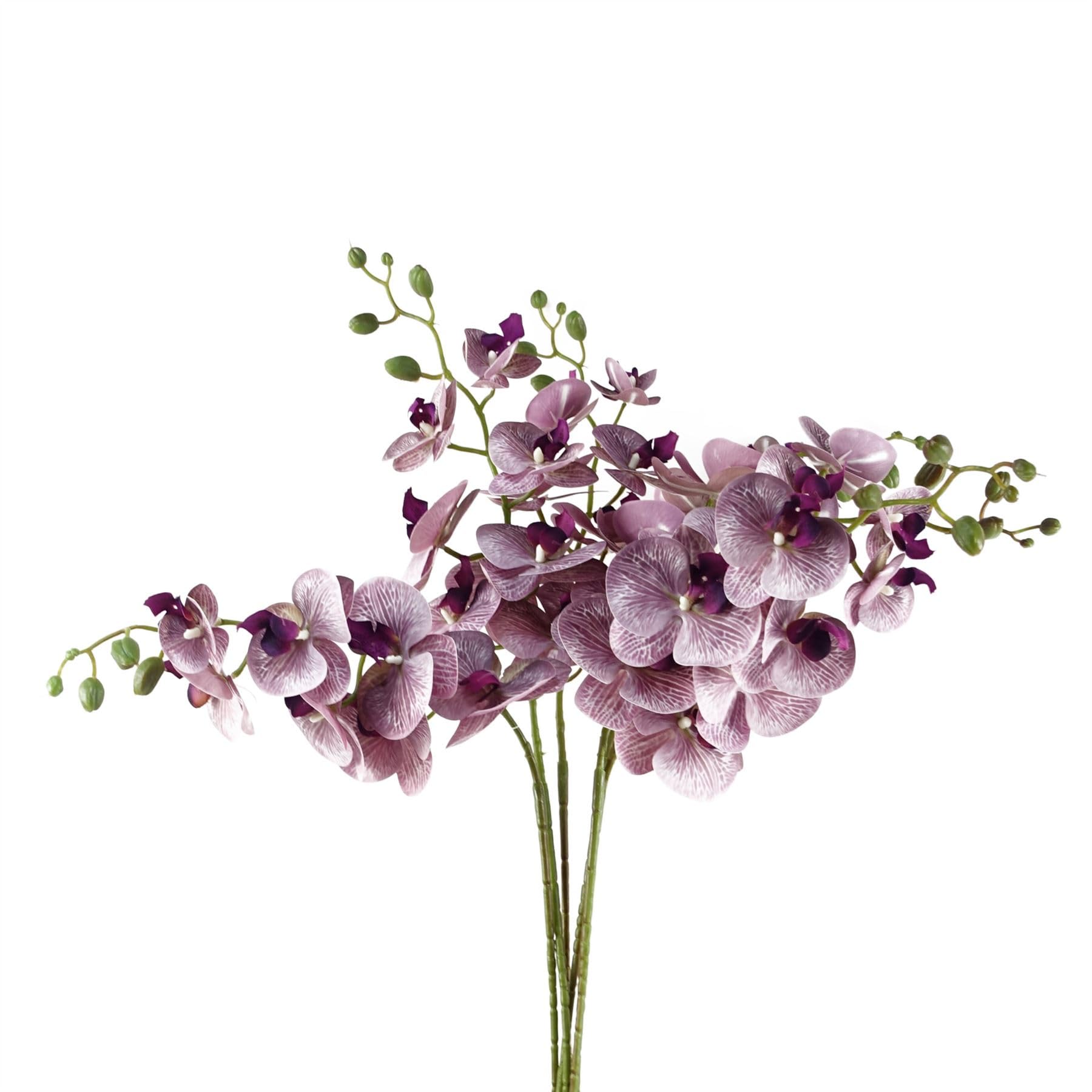 Leaf 6 X 100Cm Purple Orchid Design Artificial Flowers
