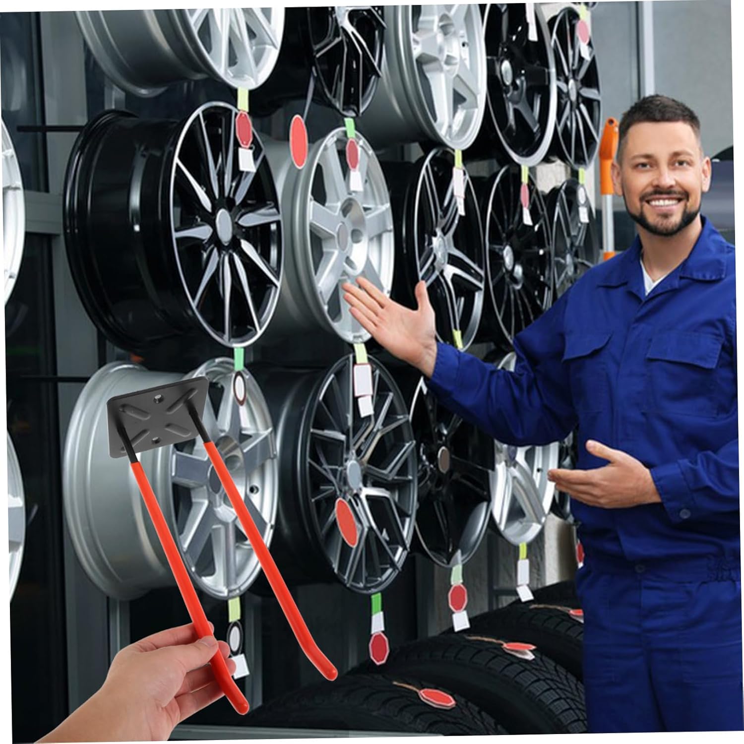 Ciieeo Garage Hooks Wall Mount Garage Hooks Heavy Duty for Bike Ladder Chair Storage Tool Hangers