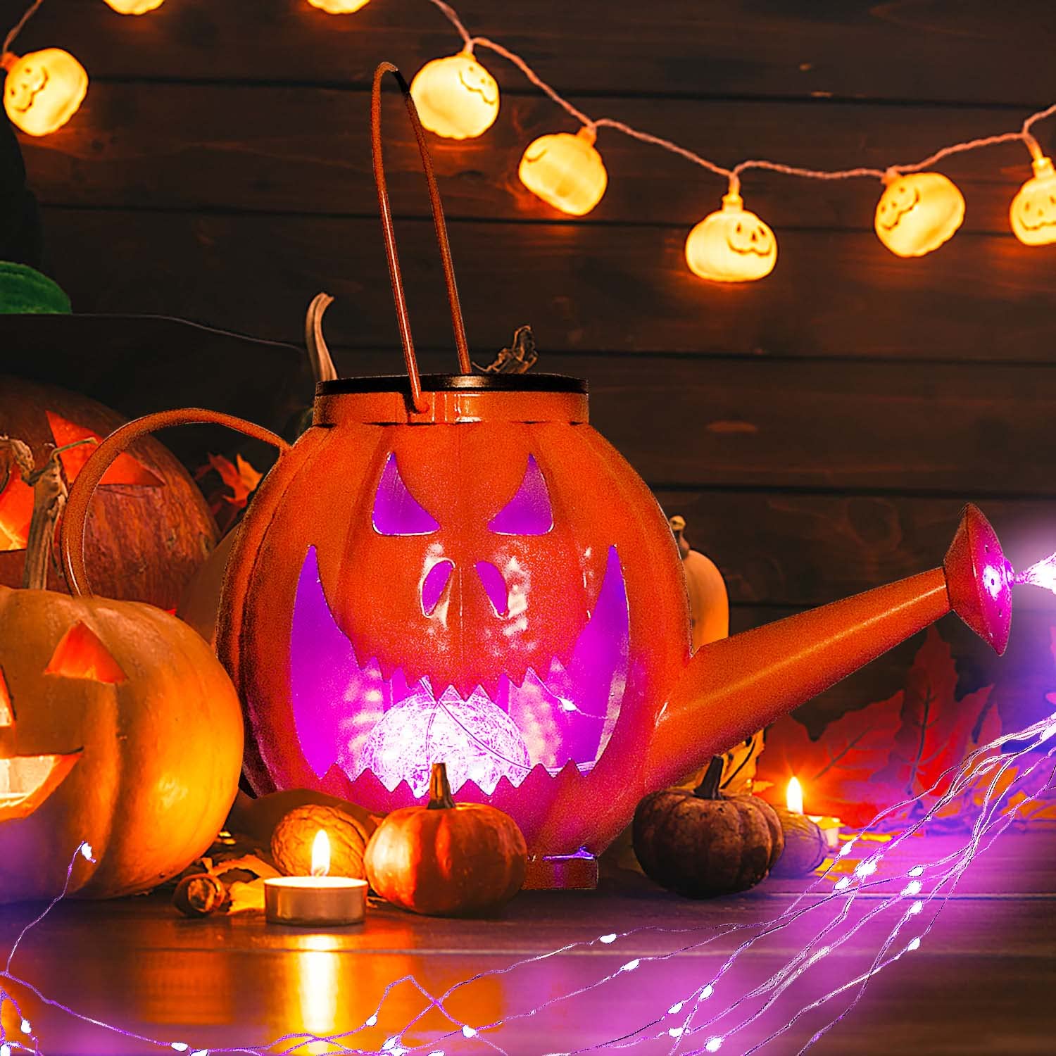 Amazon.co.jp: Morestar ソーラーハロウィンデコレーション パンプキン