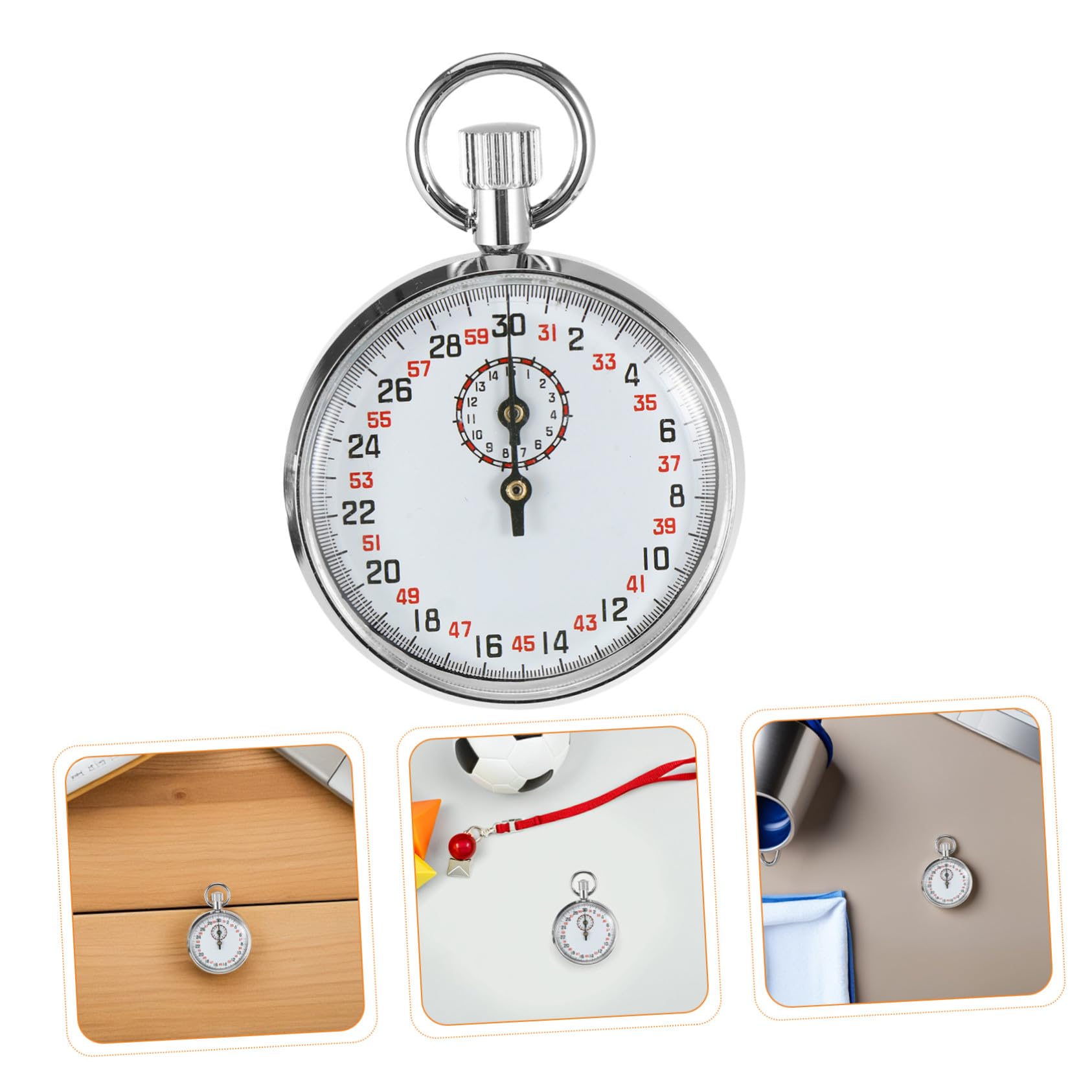HANABASS Mechanical Stopwatch Metal Chronograph for Physics Teaching Referee And Sports Timer Precise Countdown Timer for Experiments And Running