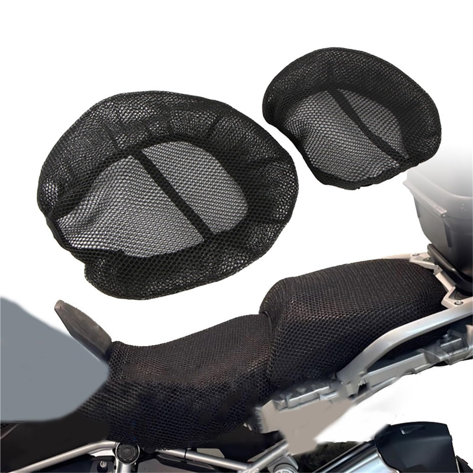 Fodera Per Cuscino Per Sedile Moto Antiscivolo Per BMW R1200GS R1250GS LC Adventure 2018-2023 Coperture Protettive Per A Sella In Rete Di Nylon