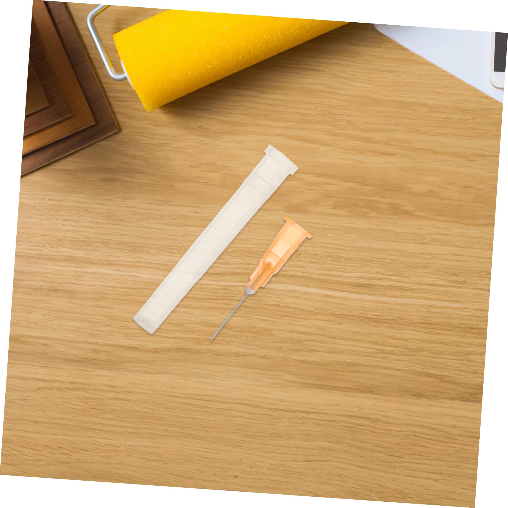 HOMOCONO 100pcs Plastic Industrial Liquid Refill Needles 25g 13mm for Inks Adhesives Glue DIY