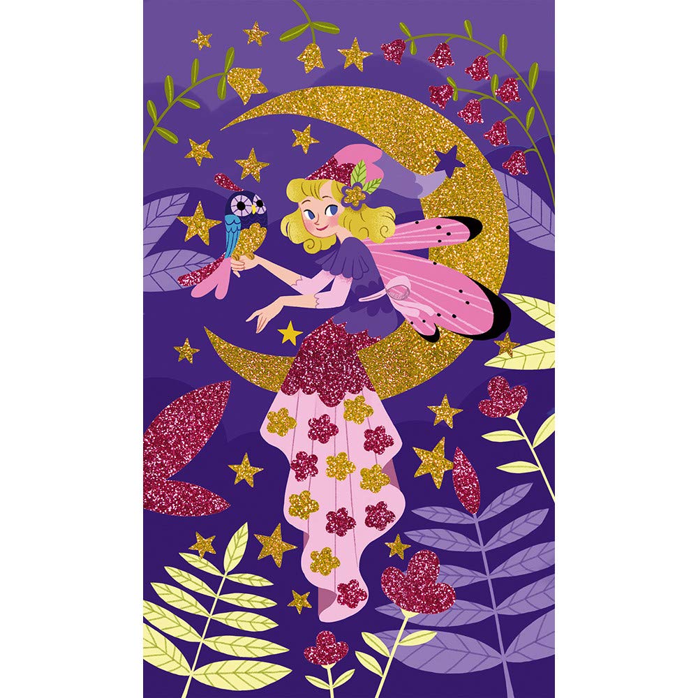 Visiter la boutique Janod Janod - Coffret Paillettes Fées - Les Ateliers du Calme - Kit Loisir Créatif Enfant - Apprentissage Motricité Fine et Créativité - dès 4 Ans, J07806 in use