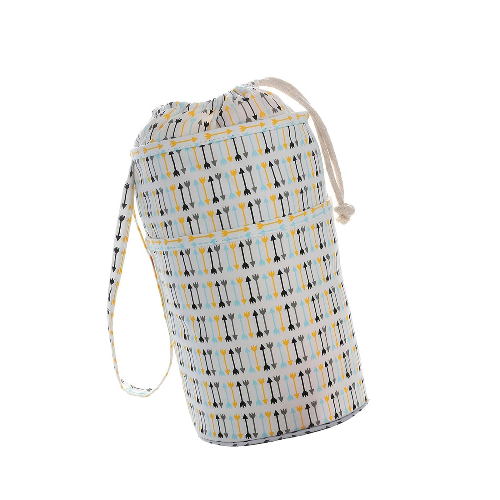 HZBB Flexible Multiple Cotton Storage Bag for Craft Materials Travel Addons Pliable Plan with Cord Ending Structure Cord Knitting Planner