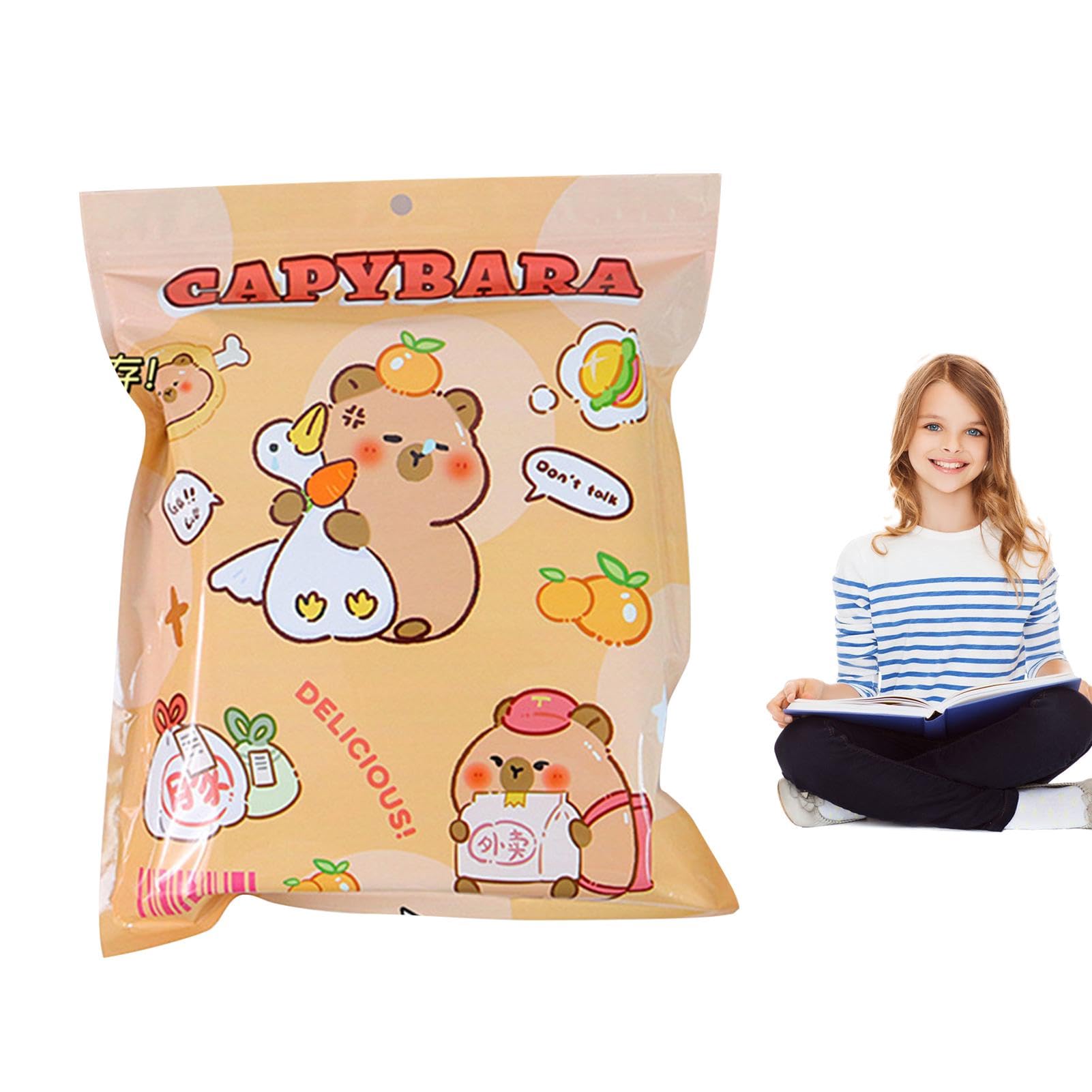 Set Matite Retrattili Capibara - 4 Pezzi Con Gomma E Ricariche, Design Cartoon, 14.5cm - Foto 6