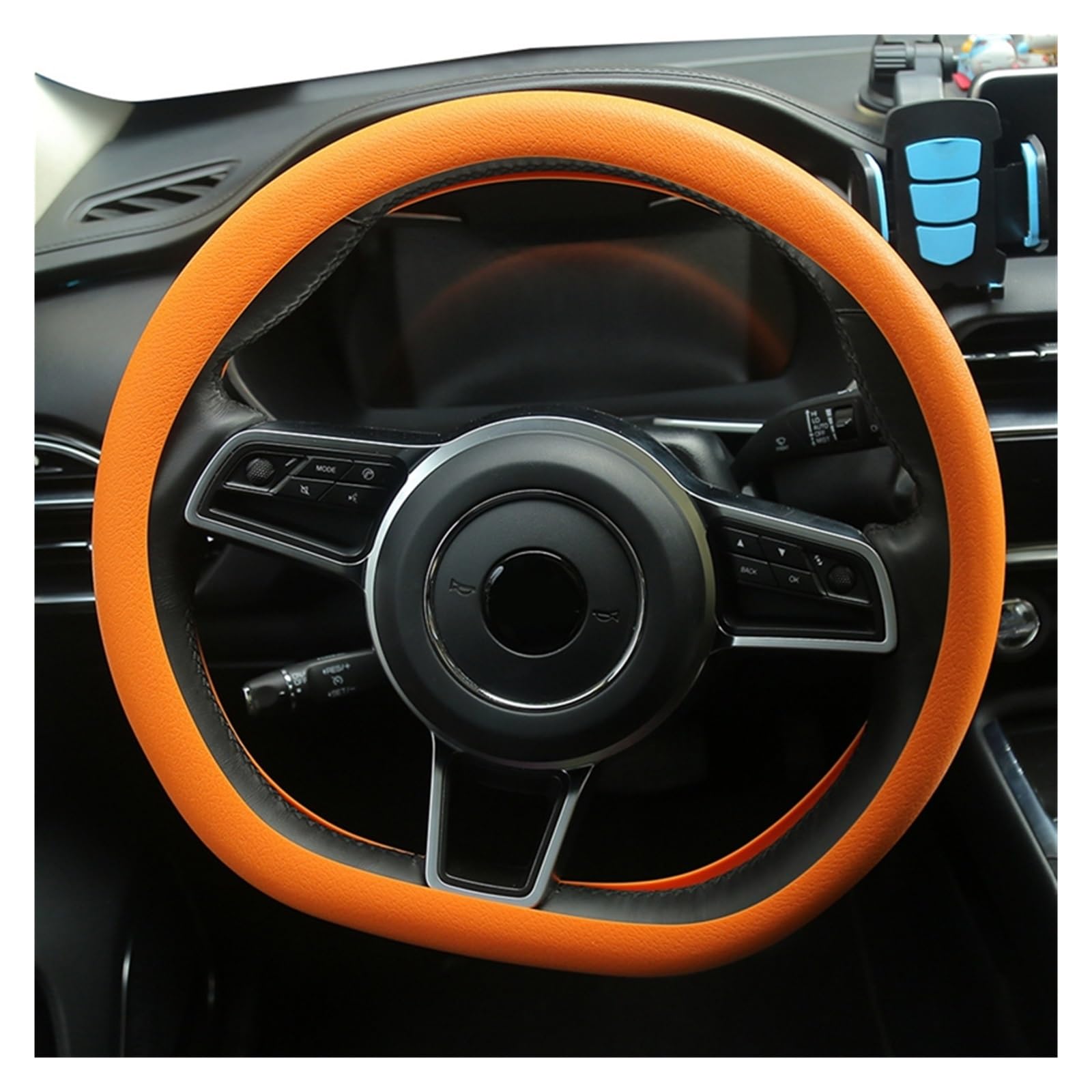 Accessori Coprivolanti per auto Custodia protettiva per volante universale Custodia protettiva Coprivolante auto in silicone antiscivolo Guanto per volante auto (Color : 3)