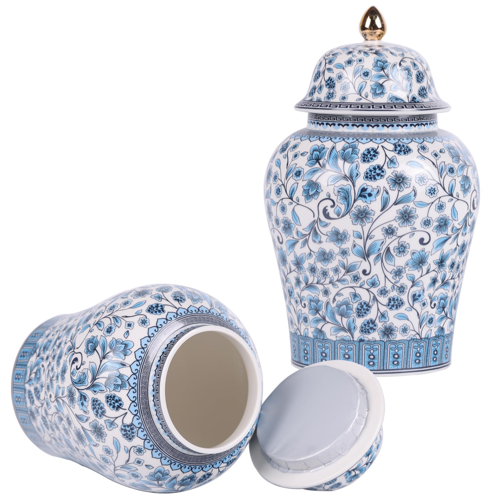 Blue and White Ginger Jars: 8 Heirloom Chinoiserie Picks 8 Chinoiserie Premium Elegance Set of 2 Blue and White Porcelain Ginger Jars