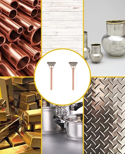 Miniatura 3 de Dremel Juego de accesorios de cepillo de acero inoxidable 531, 2 cepillos (0.512 in) para limpiar materiales resistentes a la corrosión