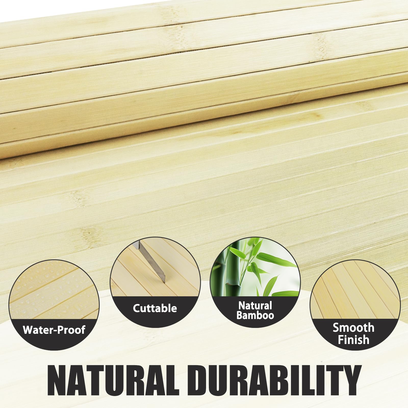 Bamboo Wall Panels - Natural Decor -4