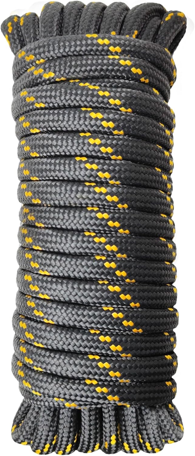 Diamond Braided Polypropylene Rope Nylon Rope Mix Thick Heavy Duty Ropes 1/2 inch 50ft High Strength Perfect for Clothesrope Camping Hiking and Other Outdoor Activities Black 50ft Diamond Braided Polypropylene Rope Nylon Rope Mix Thick Heavy Duty Ropes 1/2 inch 50ft High Strength Perfect for Clothesrope Camping Hiking and Other Outdoor Activities Black 50ft