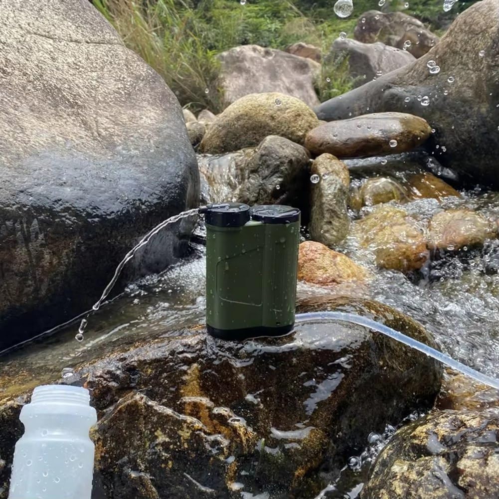 Pajita con Filtro de Agua Personal para Camping, Senderismo y Emergencias - Purificador de Agua Eléctrico Portátil para Exteriores