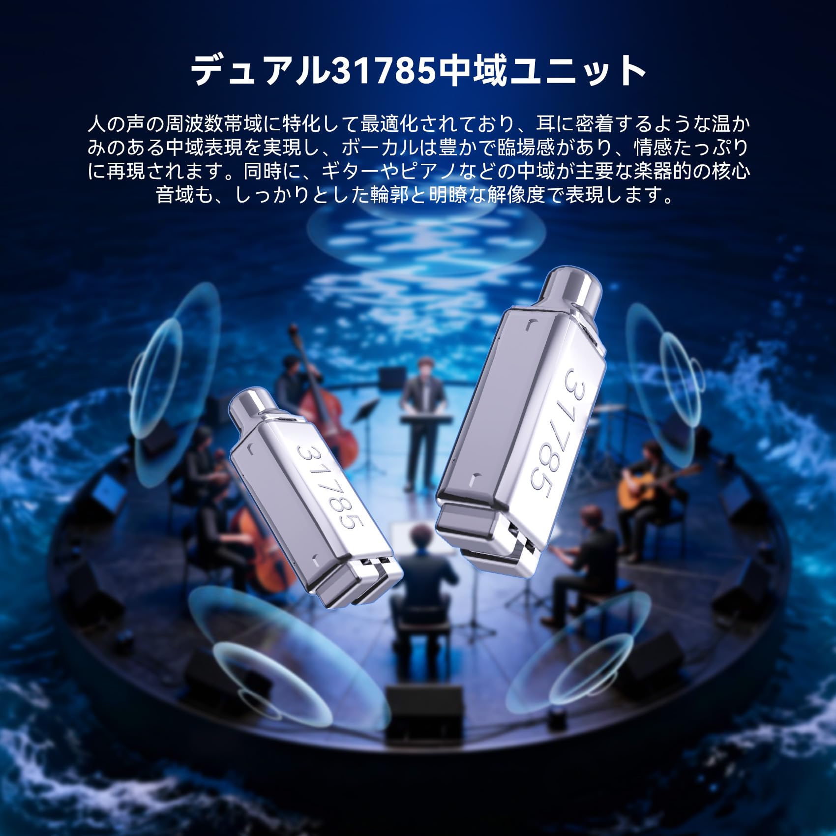 Amazon.co.jp: イヤホン 有線 KBEAR SR-8 海の心 イヤモニ iem 1DD+3BA