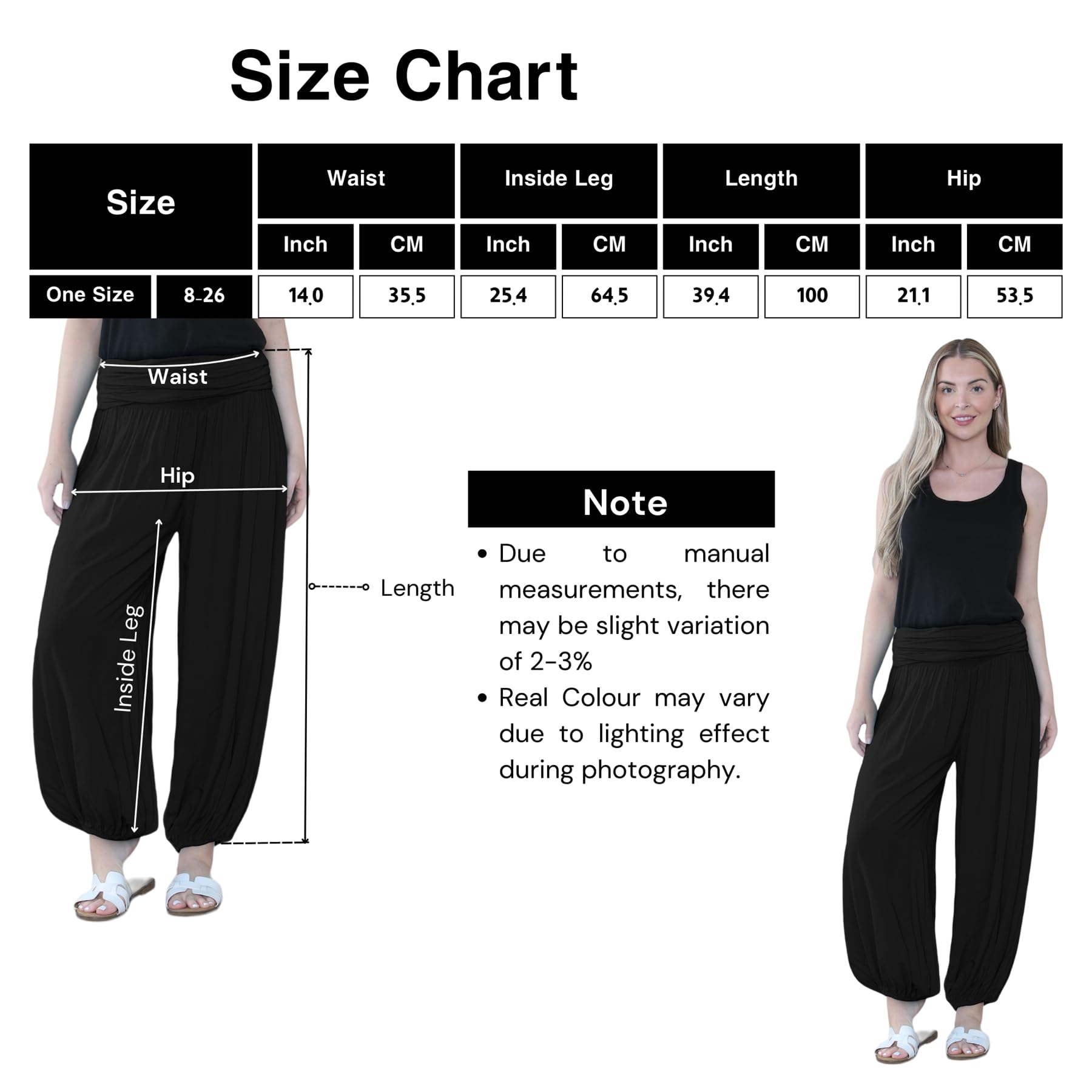 Pantaloni harem larghi da donna italiani Alibaba, comodi ed eleganti, vestibilità larga, pantaloni harem da donna UK | Pantaloni estivi perfetti per le donne UK, denim, Taglia unica