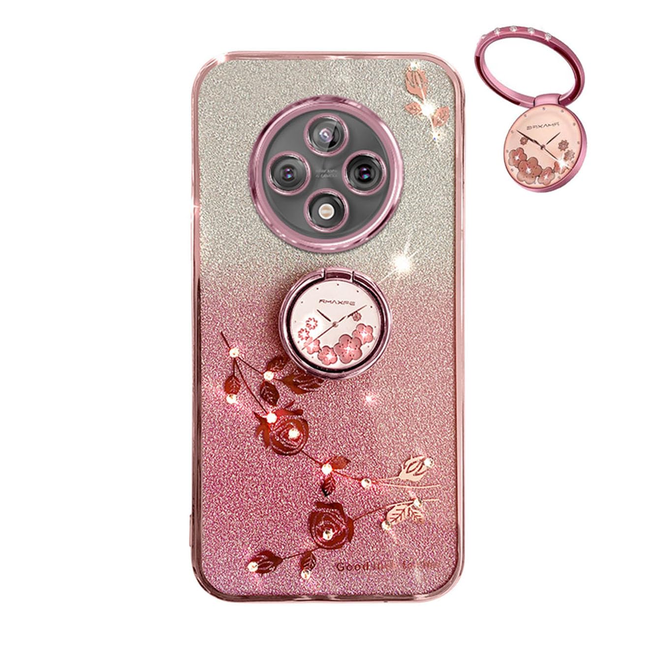 Magnet Phone Case For OPPO Reno12 F 4G Reno 12 F FS 5G CPH2637 CPH2687 Soft Silicone Case With Ring Holder - 202192403