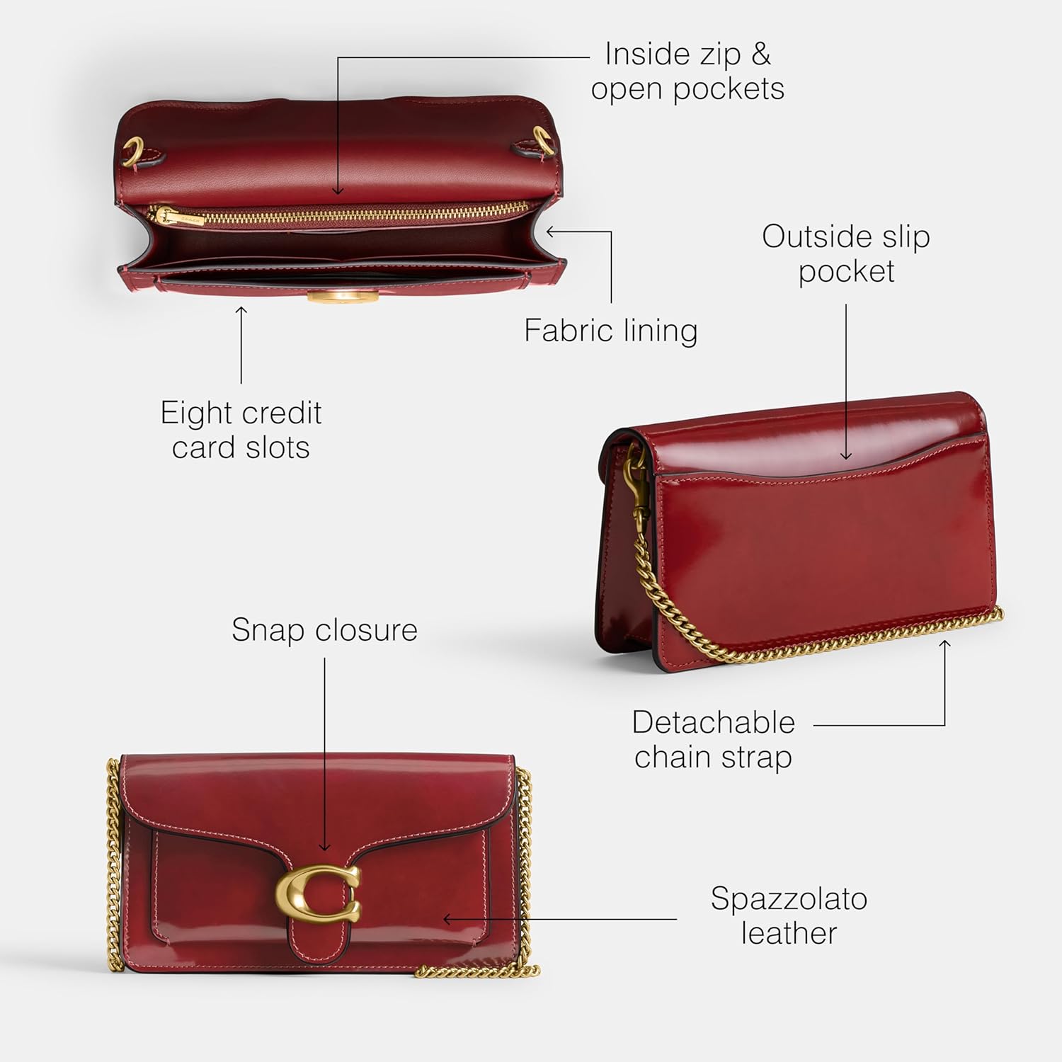 Coach Tabby Chain Clutch - Image 4