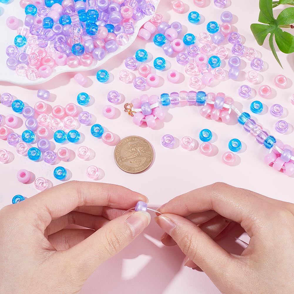 SUNNYCLUE 1 Boîte De 8 Paires De Perles En Acrylique Pour Fabrication De Boucles D'oreilles Pendantes Plates, Rondes, Ovales, Rectangulaires, Carrées