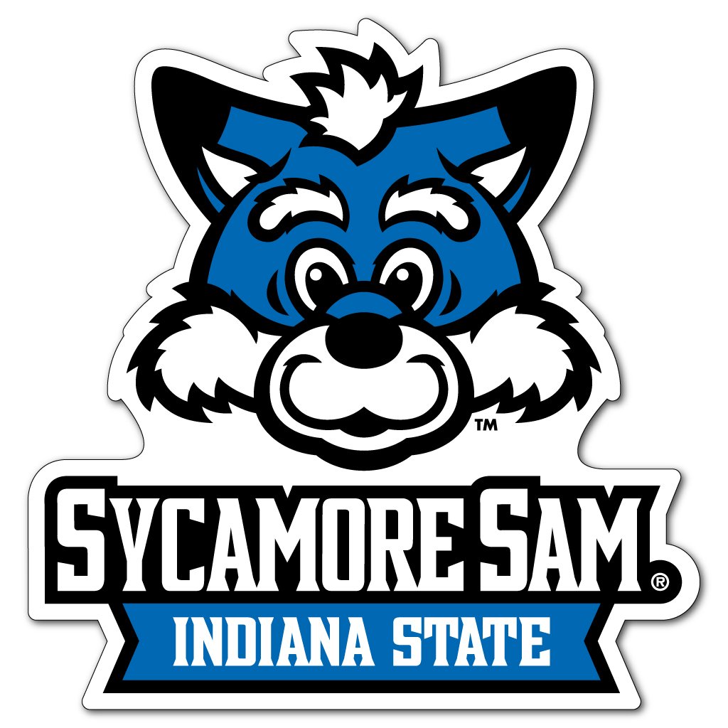 VictoryStore Magnets - Indiana State University Sycamore Sam Shaped Magnet, Size 12 inches x 12 inches