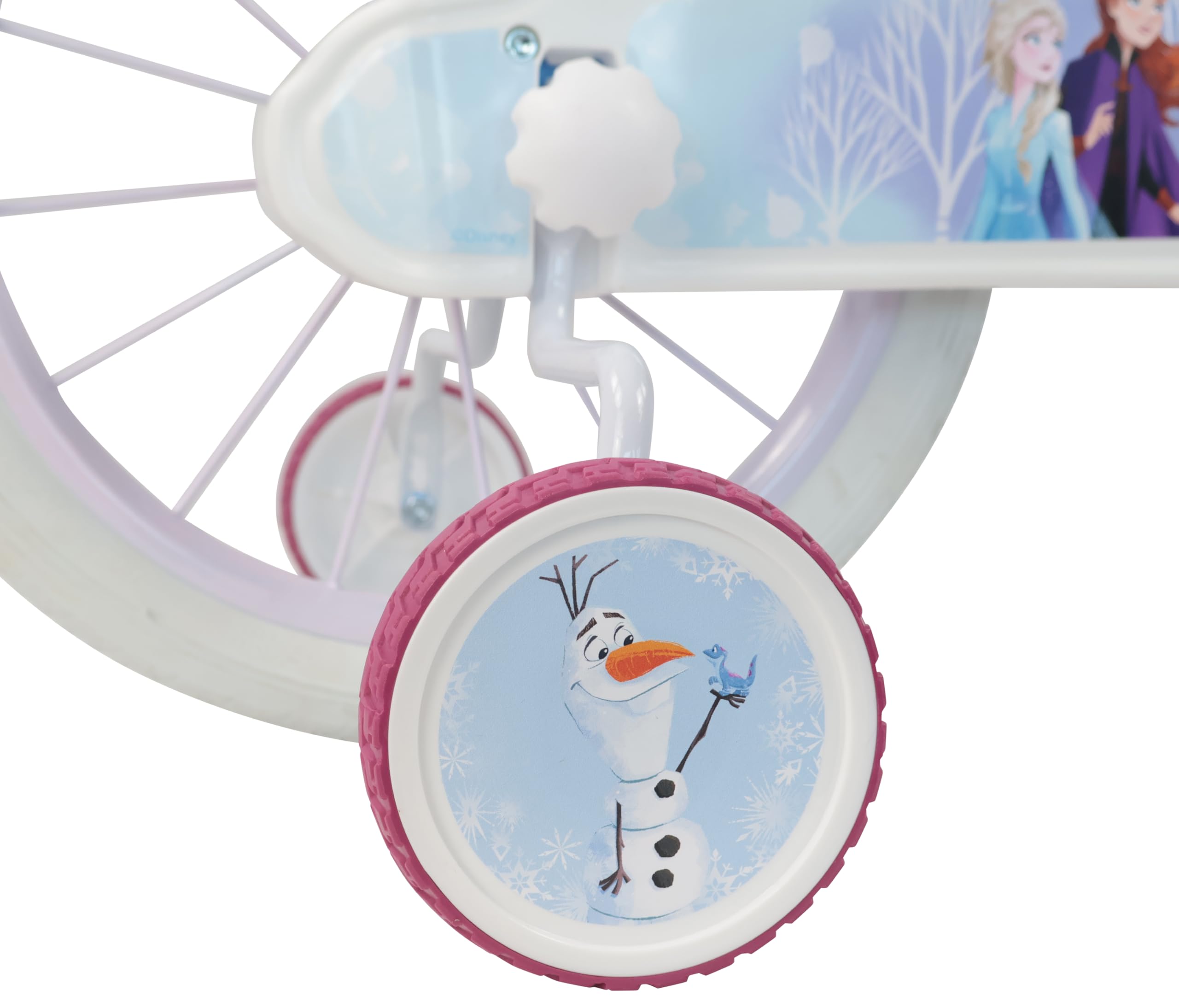 Denver Bicicletta Bambina 16 Pollici Frozen, Rotelle Rimovibili, Freni Caliper, Telaio Acciaio