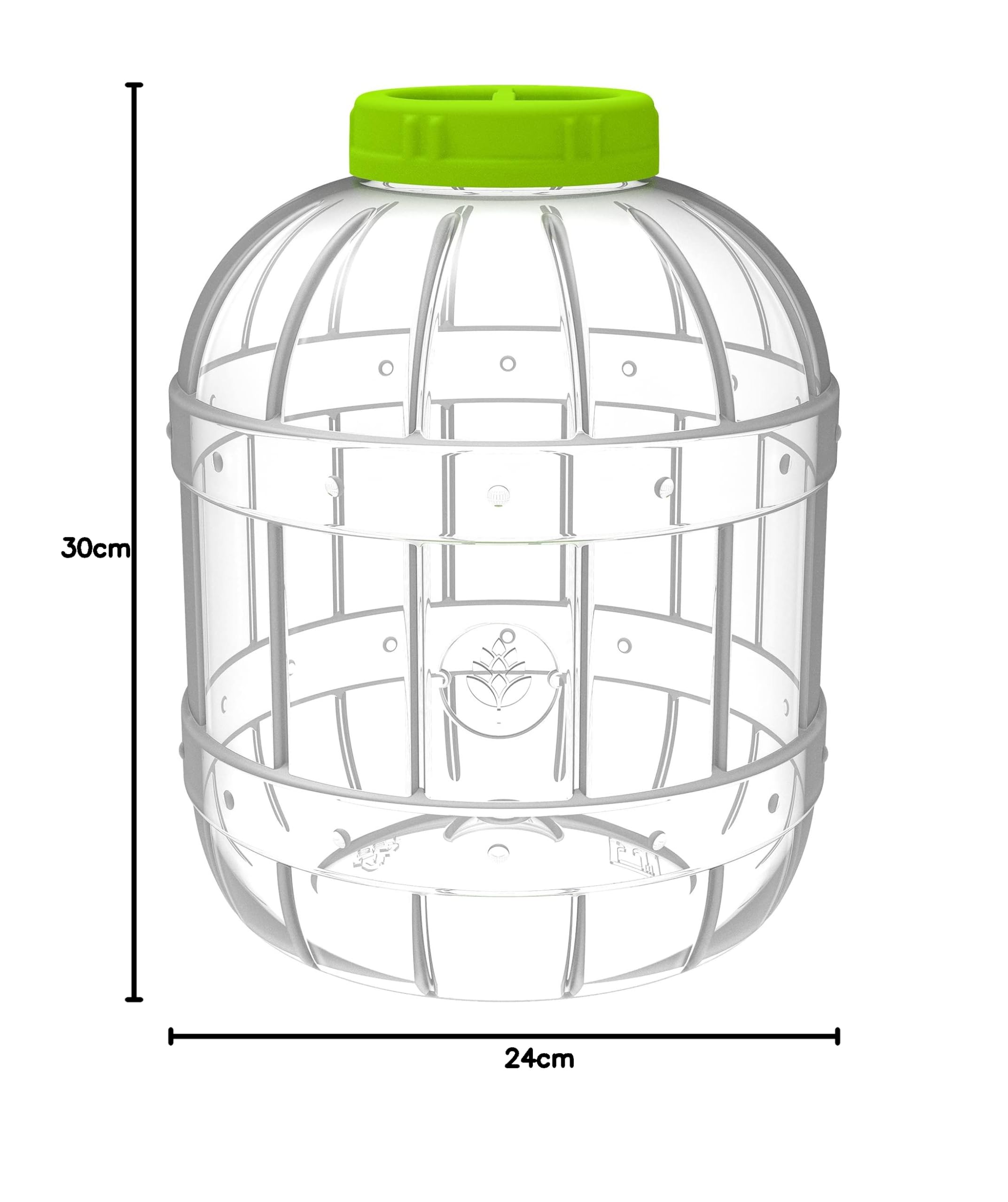 Browin 602020 Wielofunkcyjny, plastikowy, nietłukący się słoik PET z zakrętką, 10L - do przetworów, nalewek i trunków do 95% zawartości alkoholu
