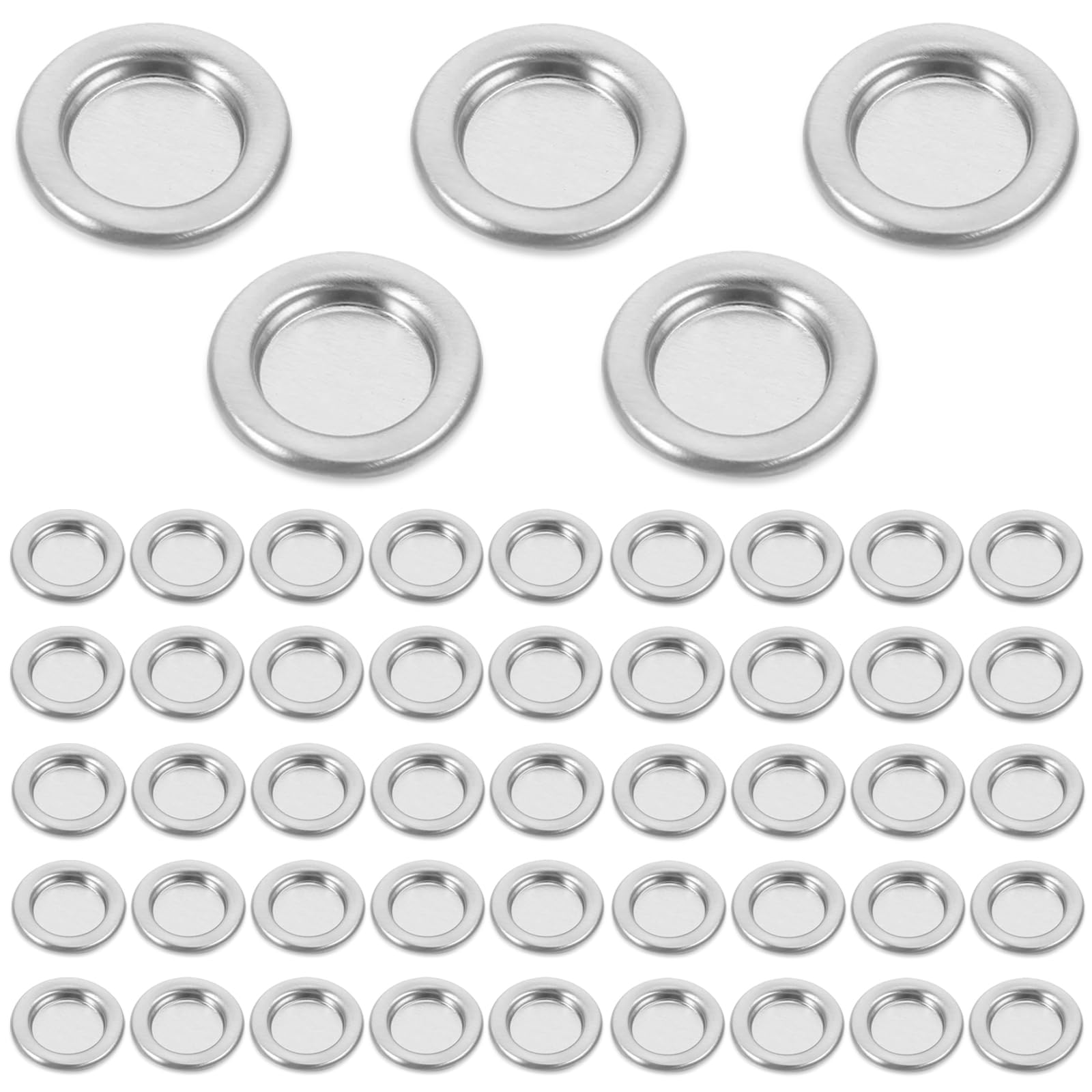 50 Stück Kleiner Räucherkegel Halter, 3 cm Räucherkerzen Halter Weihrauchschale aus Metall Desktop-Räucherstäbchen Räucherkegel Tablett Heimdekoration Silber