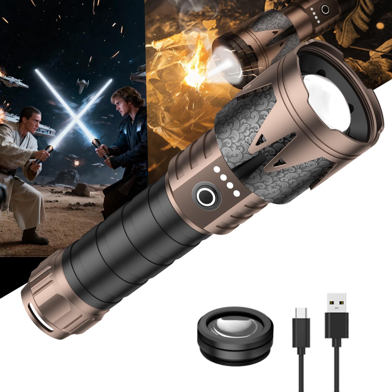 Amazon.com: SKYFIRE Rechargeable Flashlights High Lumens with
