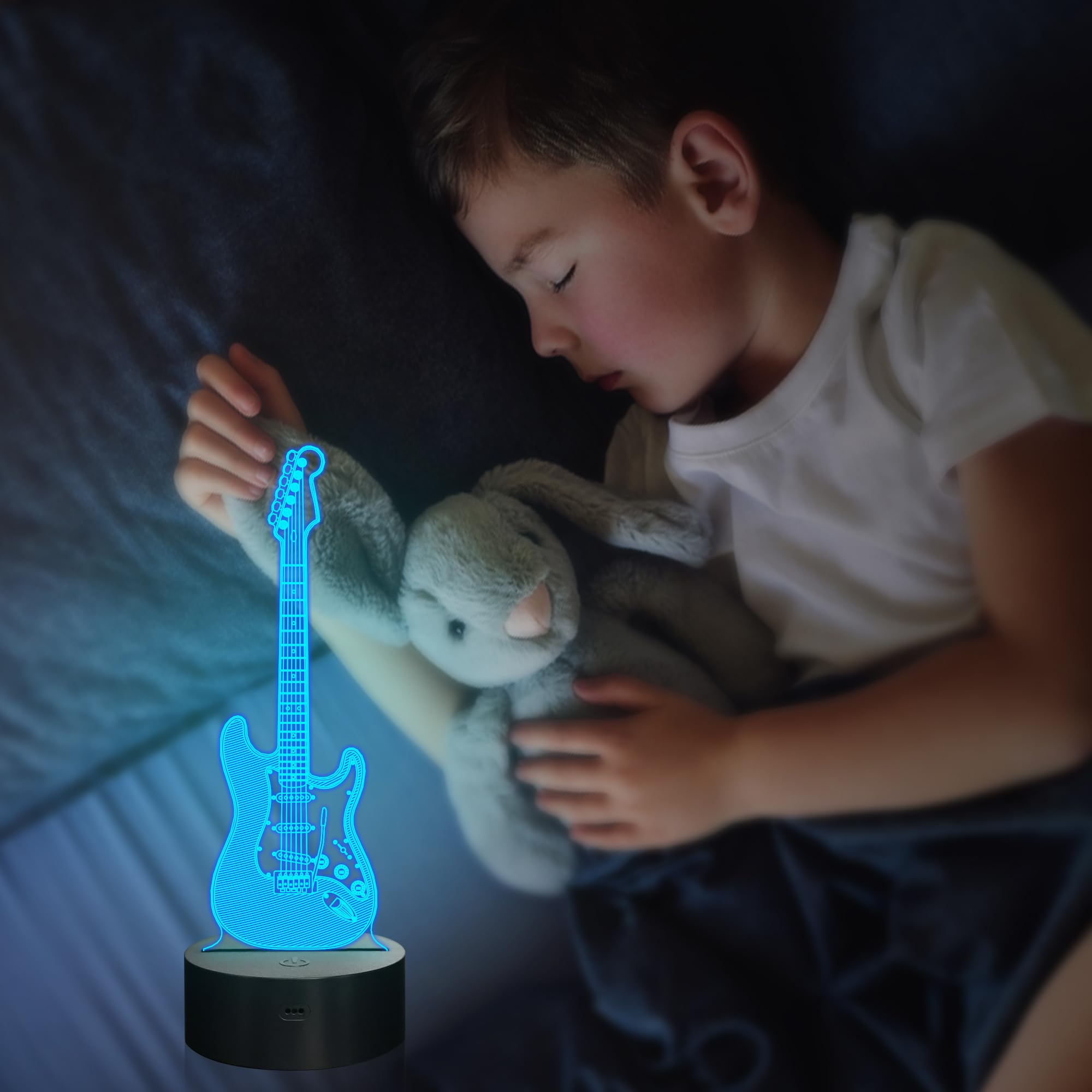 Attivolife Lampada 3D Illusion Carlino | Luce Notturna LED Con Telecomando 16 Colori E Timer | Regalo Originale